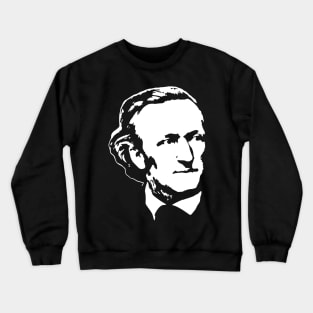 Richard Wagner White On Black Crewneck Sweatshirt